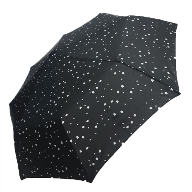 크리스찬 오자르 실버별 3단우산 (블랙컬러)