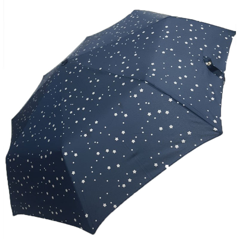 크리스찬 오자르 실버별 3단우산 (네이비컬러)