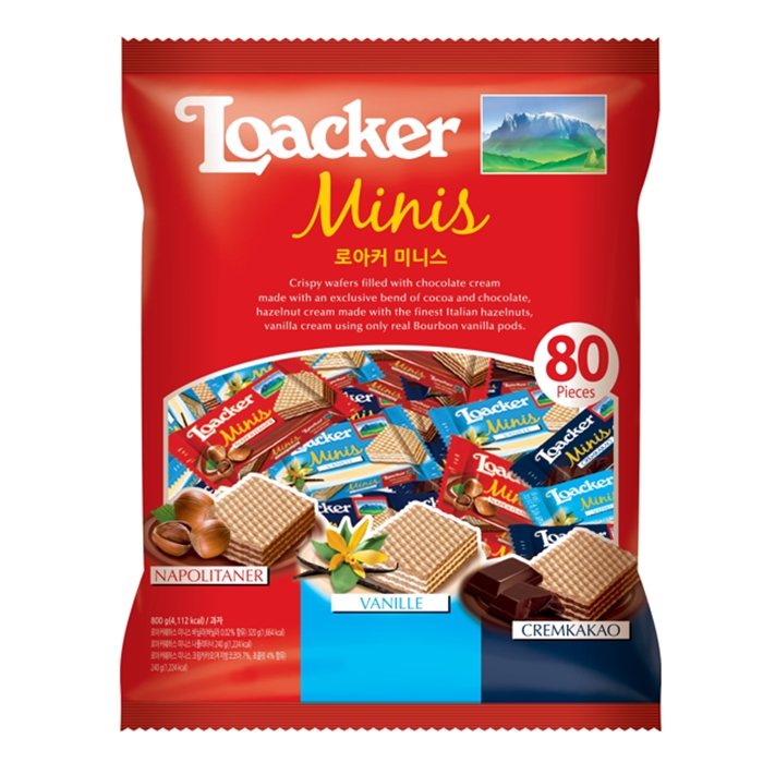 ♠로아커 미니스 웨하스 80입(대용량)