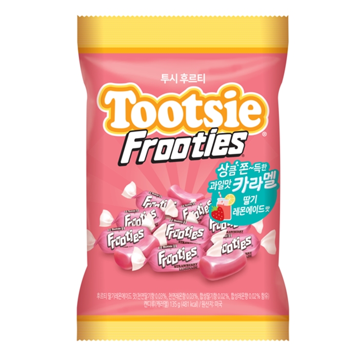 ♠투시롤 후르티 딸기레몬에이드 카라멜 45입 135g