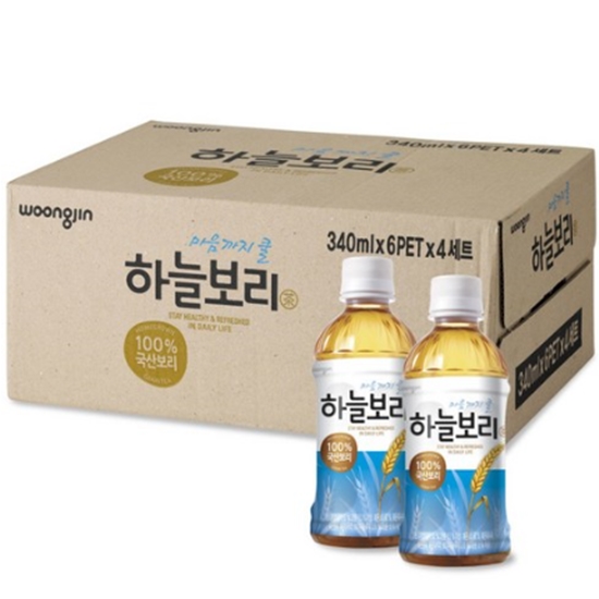 웅진 하늘보리 340ml x 24개(BOX) 