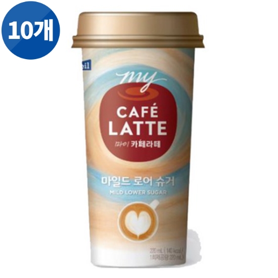 매일 커피 my마이카페라떼 마일드 로어슈거 10컵