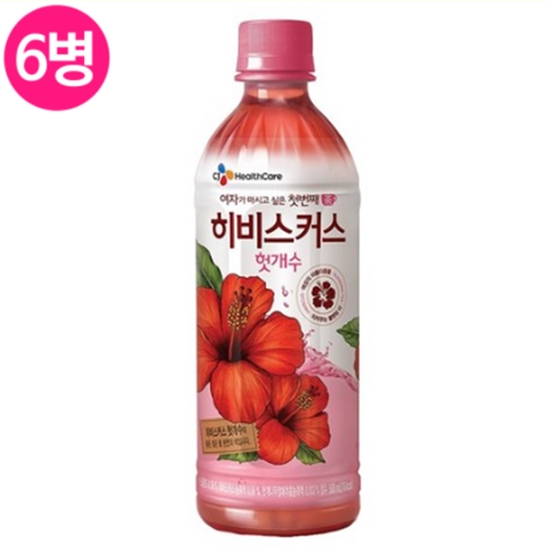 CJ 히비스커스 블렌딩티 500ml x 6개