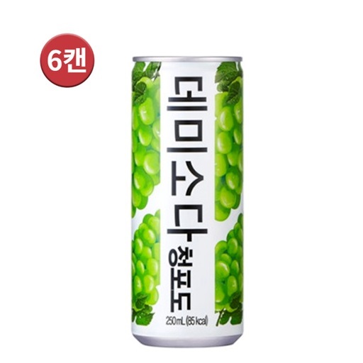 동아오츠카 데미소다 청포도 250ml x 6캔