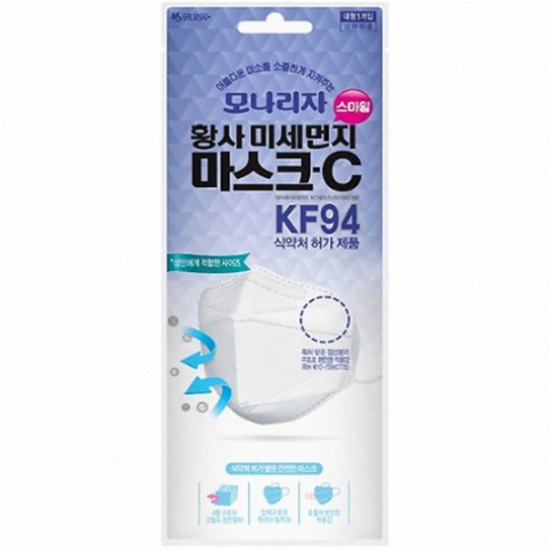 ★KF94 모나리자 황사미세먼지 마스크 대형 1매