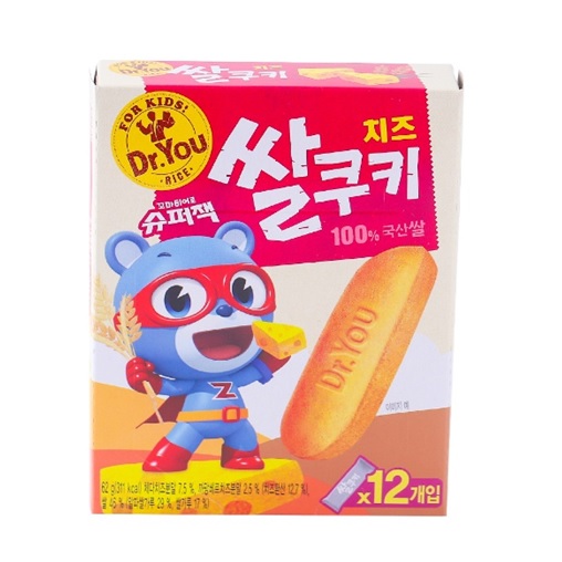 오리온 닥터유 치즈 쌀쿠키 62g(12개입)