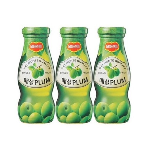 (델몬트) 과일음료 매실 180ml x 12병