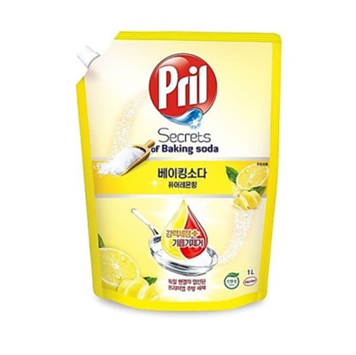 프릴 주방세제 베이킹소다 퓨어레몬향 1,000ml (리필)