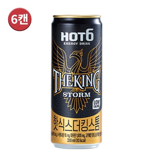 에너지드링크 핫식스 더 킹 스톰 355ml x 6캔