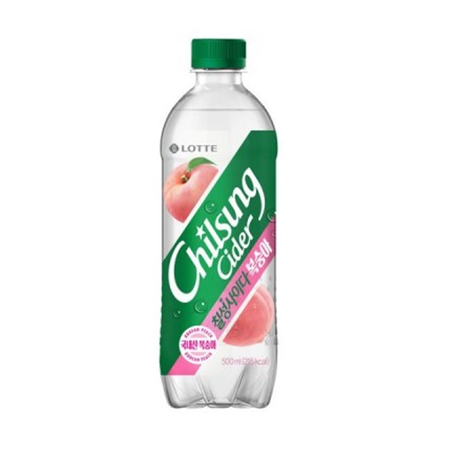 ★신상품★ 롯데칠성 칠성사이다 복숭아 500ml