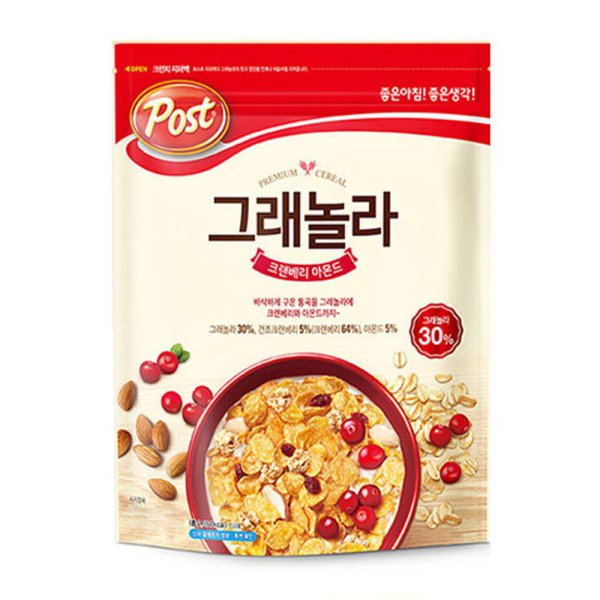 포스트 그래놀라 크랜베리 아몬드 시리얼 350g