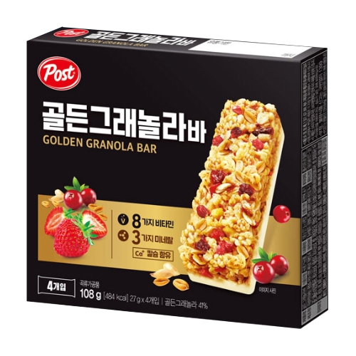 포스트 골든 그래놀라 밀크바 27g x 4개입(小)