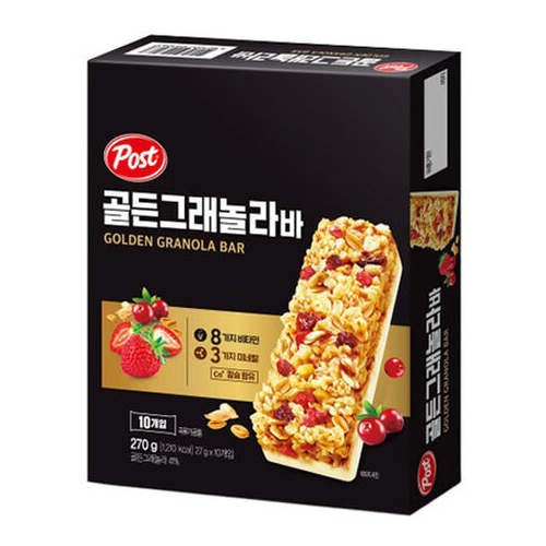 포스트 골든 그래놀라 밀크바 27g x 10개입