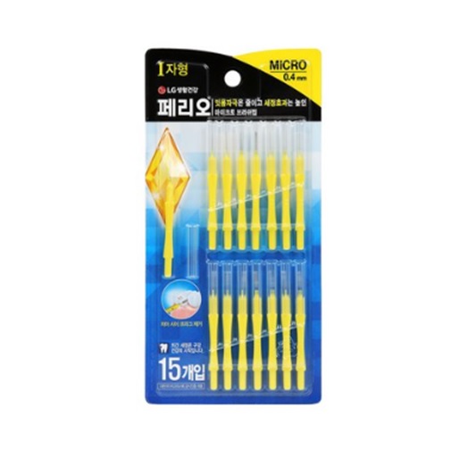 페리오 치간칫솔 I자형 0.4mm(초극세모) 15개입