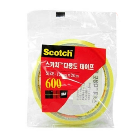 3M 스카치다용도테이프(큰원) 24mm*20M 600(3인치) 