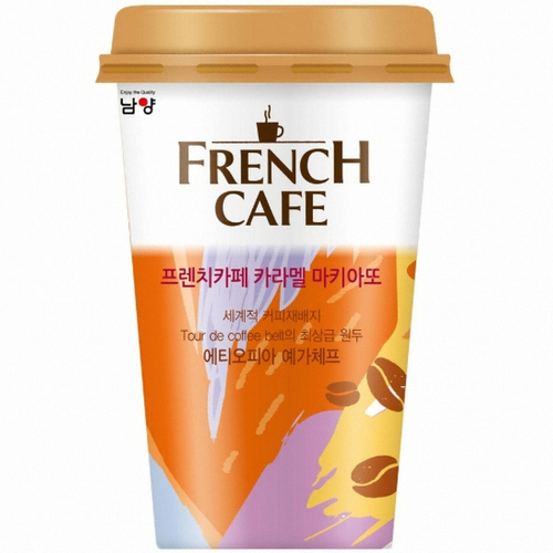 남양 프렌치카페 카라멜 마끼아또 컵커피 200ml x 10컵