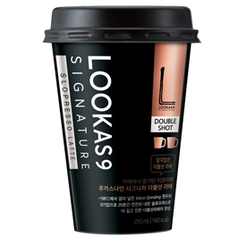 남양 루카스나인 시그니처 더블샷 라떼 컵커피 250ml x 10컵  