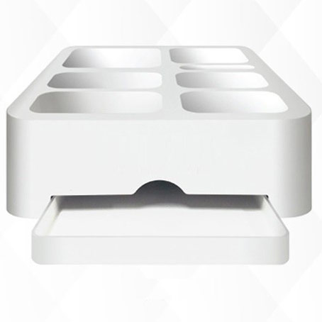 다용도 수납함 화이트 [커피,종이컵 정리함] 