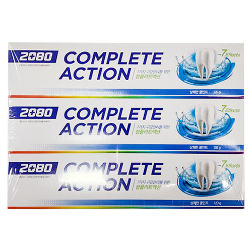 2080 컴플리트액션 쿨민트 치약 3개
