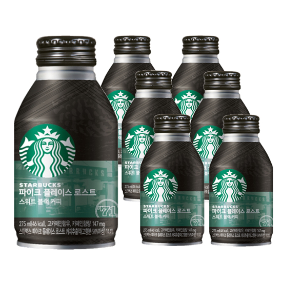 스타벅스 파이크 플레이스 스위트 블랙 275ml x 6캔