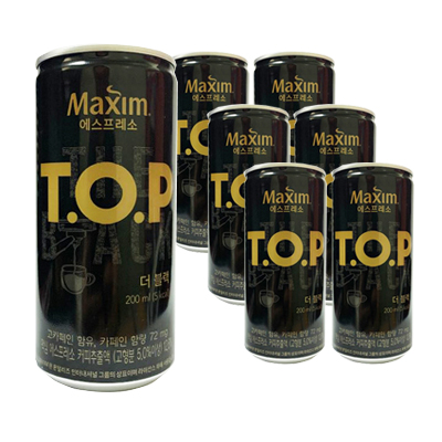 TOP 더블랙 200ml x 6캔 