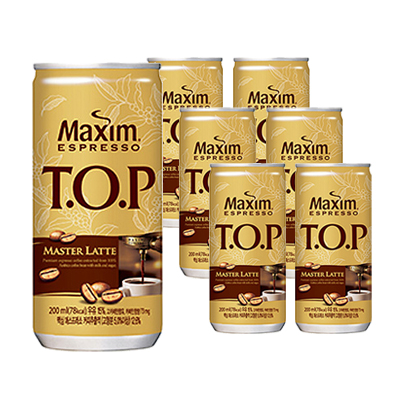 TOP 마스터 라떼 200ml x 6캔