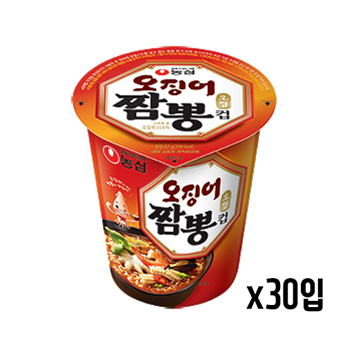 농심 오징어짬뽕 컵라면 小 (BOX 30개) 
