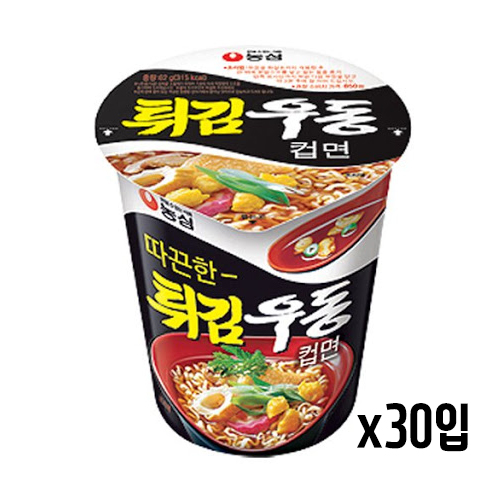 농심 튀김우동 컵라면 小 (BOX 30개)