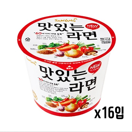삼양 맛있는 큰컵 컵라면 大 (BOX 16개)