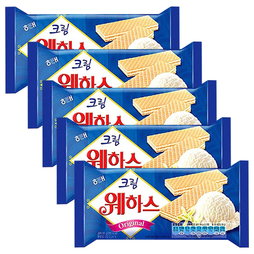 해태 크림 웨하스 오리지널 50g x 5개입