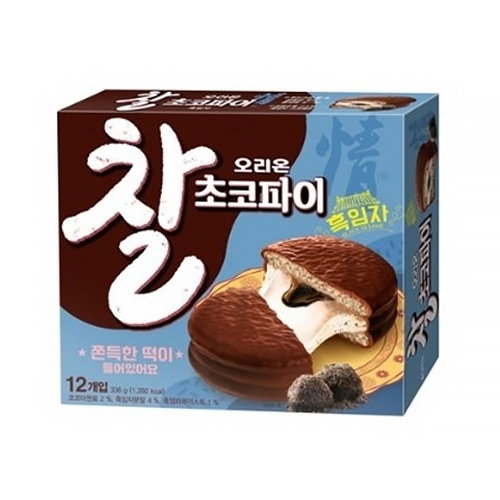 오리온 찰초코파이 흑임자 12개입