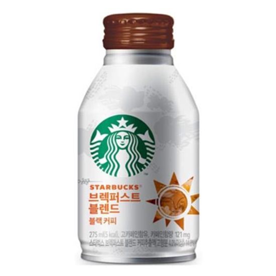 스타벅스 브랙퍼스트 블렌드 블랙커피 275ml x 6캔