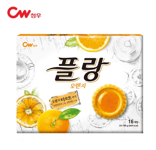 [CW청우] 플랑 오렌지 타르트쿠키 160g