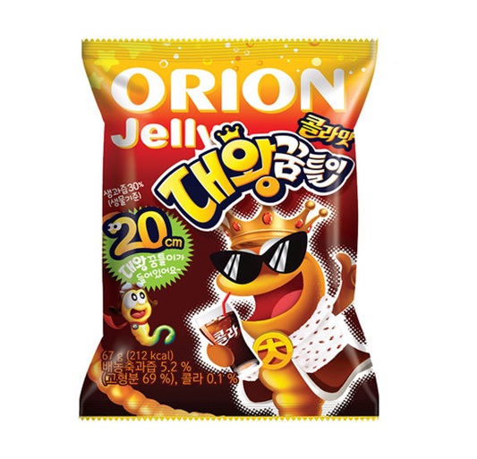 오리온 젤리 대왕꿈틀이(콜라맛) 3개입 
