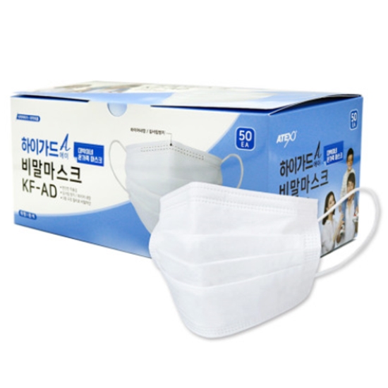 KF-AD 아텍스 하이가드 비말,덴탈마스크 대형(50매입)