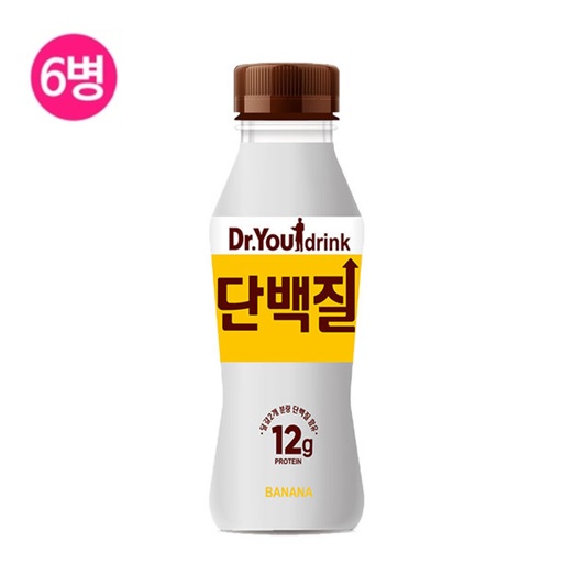 오리온 닥터유 단백질 드링크 바나나맛 240ml x 6개입