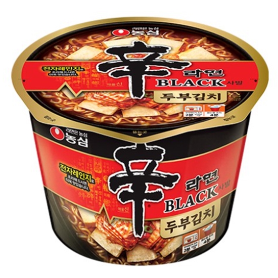 농심 신라면 블랙 컵라면 두부김치 94g (낱개)
