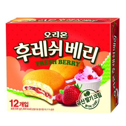 오리온 딸기 후레쉬베리 12개입