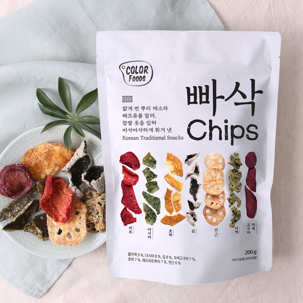 컬러푸드 빠삭 칩스 200g