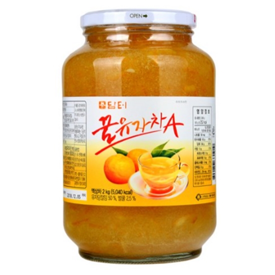 담터 꿀유자차A 2kg 대용량