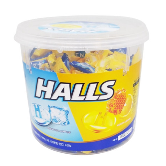 ◈HALLS 홀스 멘토립터스 멘톨향 허니레몬향 캔디 980g 사탕