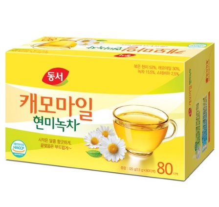 동서 캐모마일 현미녹차 80T