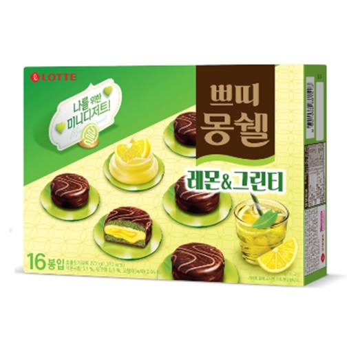 5000 롯데 쁘띠 몽쉘 레몬&그린티 16봉입  