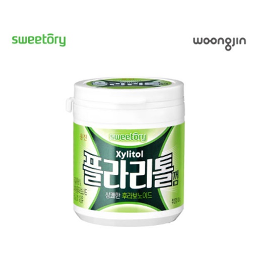 (50%할인) 웅진 자일리톨 스위토리 플라리톨 껌(원통) 100g
