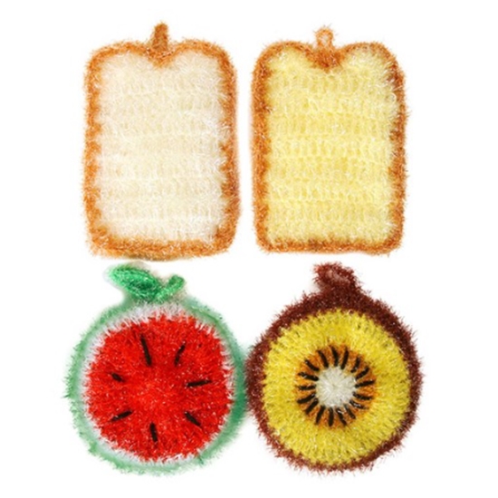 샌드위치 2겹 수세미 4종 기획