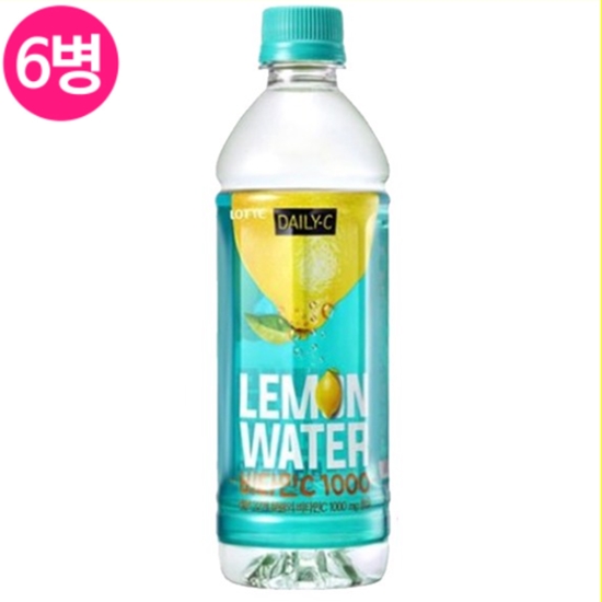 롯데칠성 데일리C 레몬워터 500ml x 6페트
