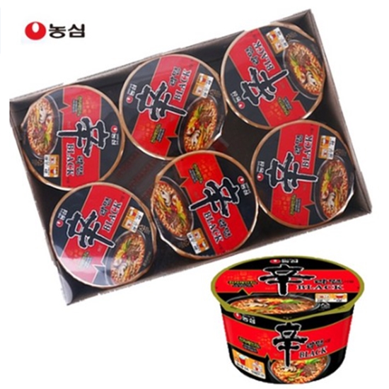 농심 신라면 블랙 컵라면 大 101g*6입 