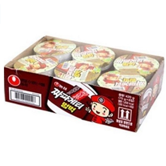 농심 짜파게티 짜장범벅 컵라면 小 70g*6개 (소용량)