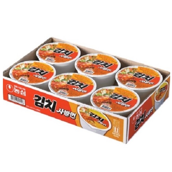 농심 김치 컵라면 小 86g*6개 (소용량)