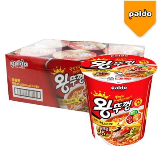 팔도 왕뚜껑 오리지널 컵라면 小 65g*6개입 (소용량) 